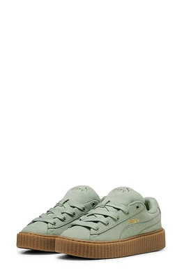 PUMA X FENTY Creeper Sneaker Green Fog-Puma Gold-Gum at Nordstrom,