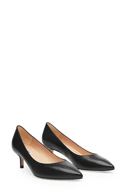 LK Bennett Audrey Pointed Toe Kitten Heel Pump Black at Nordstrom,