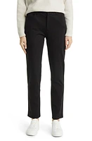 Eileen Fisher High Waist Slim Fit Black at Nordstrom,