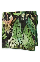 CLIFTON WILSON Print Linen Pocket Square in at Nordstrom