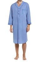 Majestic International Cotton Blend Nightshirt Blue at Nordstrom,