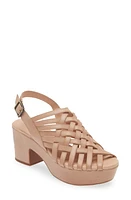 Chocolat Blu Graham Platform Sandal Tan Leather at Nordstrom,