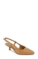 Kenneth Cole New York Martha Kitten Heel Slingback Pump Camel Patent at Nordstrom,