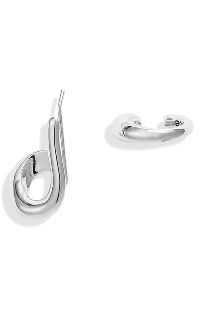 Jenny Bird Dara Ear Cuff in High Polish Silver at Nordstrom