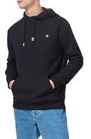 tentree Treefleece Reynard Organic Cotton Blend Hoodie Meteorite Black at Nordstrom,