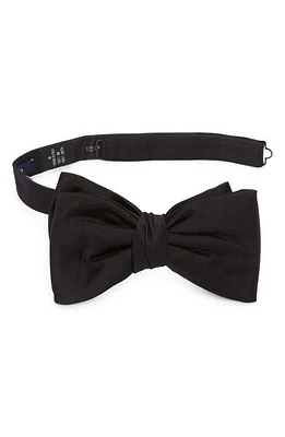 Thom Sweeney Silk Bow Tie in Black at Nordstrom