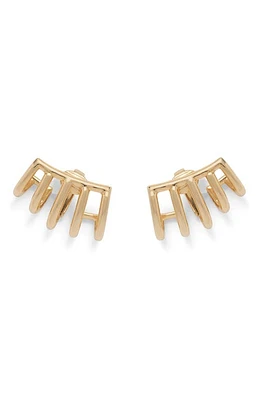 Lady Grey Cage Clip-On Earrings in Gold at Nordstrom