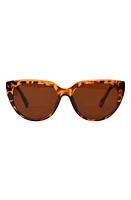 Fifth & Ninth Pepper 56mm Polarized Cat Eye Sunglasses in Torte/Brown at Nordstrom