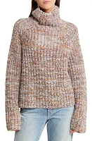 rag & bone Daphne Marled Funnel Neck Sweater in Purplmulti at Nordstrom, Size Medium