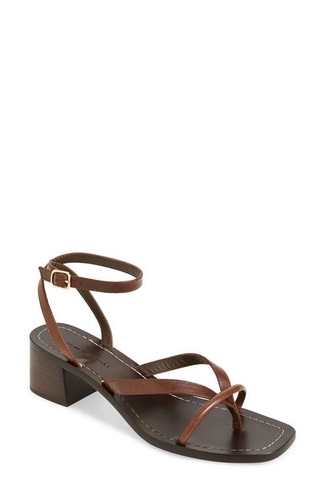 Loeffler Randall Eloise Ankle Strap Sandal Espresso at Nordstrom,