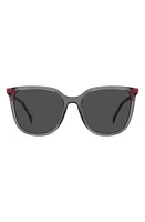 Carolina Herrera 54mm Rectangular Sunglasses in Grey Pink/Grey at Nordstrom