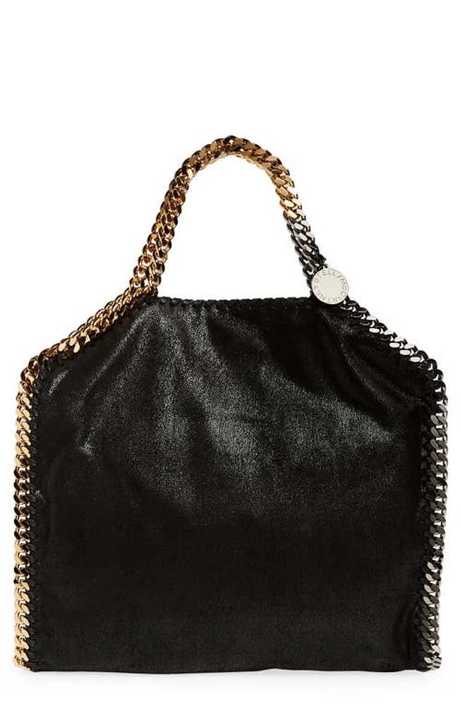 Stella McCartney Falabella Faux Leather Foldover Tote in Black at Nordstrom