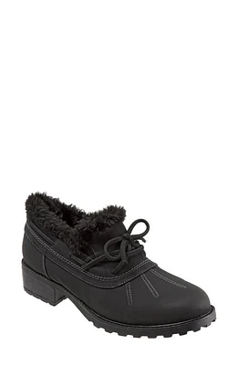 Trotters Belle Faux Fur Lined Waterproof Bootie Black at Nordstrom,