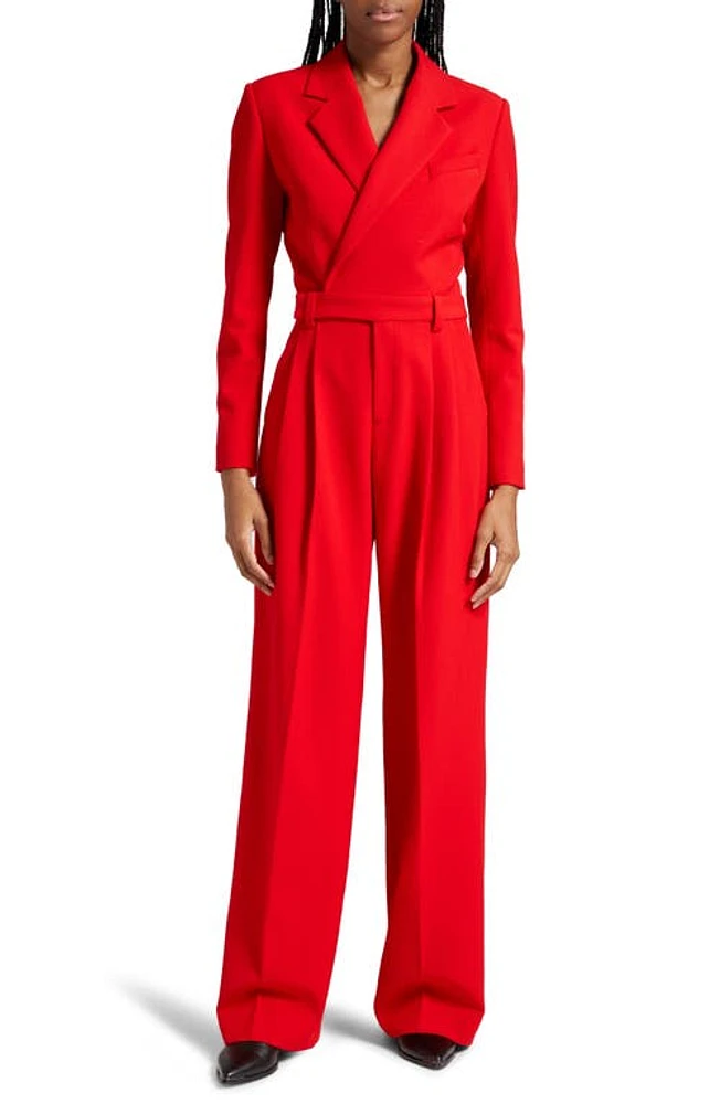 A. L.C. Tatum Long Sleeve Jumpsuit Ruby at Nordstrom,