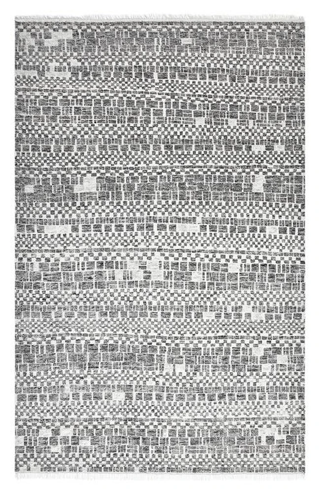 Solo Rugs Peter Handmade Wool Blend Area Rug in Grey at Nordstrom, Size 5X8