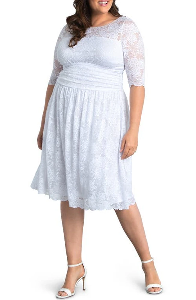 Kiyonna Aurora Lace Dress White at Nordstrom,