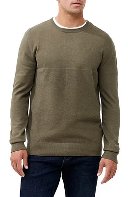 French Connection Engineered Ottoman Crewneck Sweater Ivy Green at Nordstrom,