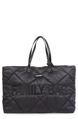 CHILDHOME Family Bag Large Quilted Diaper Bag in Puffer Black at Nordstrom