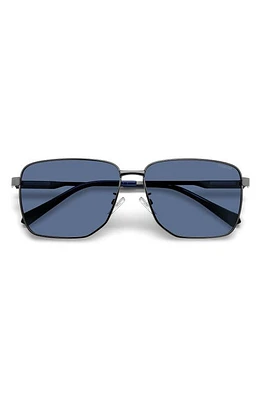 Polaroid 62mm Polarized Oversize Square Sunglasses in Matte Dark Ruth/Blue Polar at Nordstrom