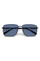 Polaroid 62mm Polarized Oversize Square Sunglasses in Matte Dark Ruth/Blue Polar at Nordstrom