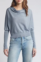 AllSaints March Merino Wool Cowl Neck Sweater Dusty Blue at Nordstrom,