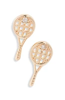 Anzie Love Letter Tennis Diamond Stud Earrings in Gold at Nordstrom