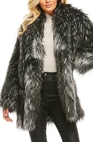 DONNA SALYERS FABULOUS FURS Shawl Collar Faux Fur Coat at Nordstrom,