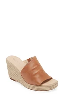 Chocolat Blu Ian Espadrille Platform Wedge Slide Sandal Whiskey Leather at Nordstrom,