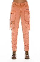 Cult of Individuality Rocker Slim Straight Leg Cargo Pants in Rust at Nordstrom, Size 33 X