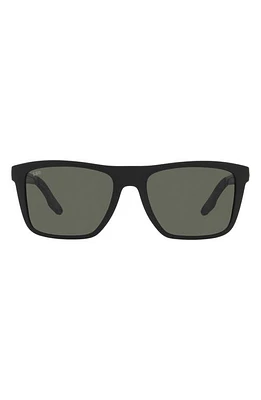 Costa Del Mar Mainsail 55mm Polarized Rectangular Sunglasses in Matte Black at Nordstrom