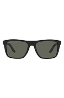 Costa Del Mar Mainsail 55mm Polarized Rectangular Sunglasses in Matte Black at Nordstrom