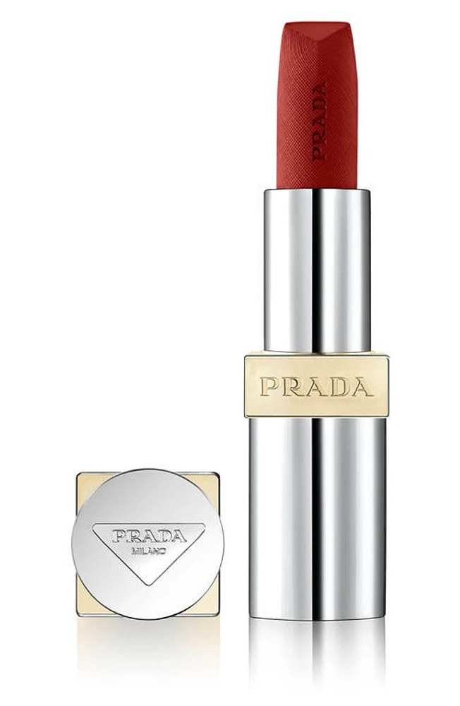 Prada Monochrome Hyper Matte Refillable Lipstick in R29 Pompei - Deep Red at Nordstrom