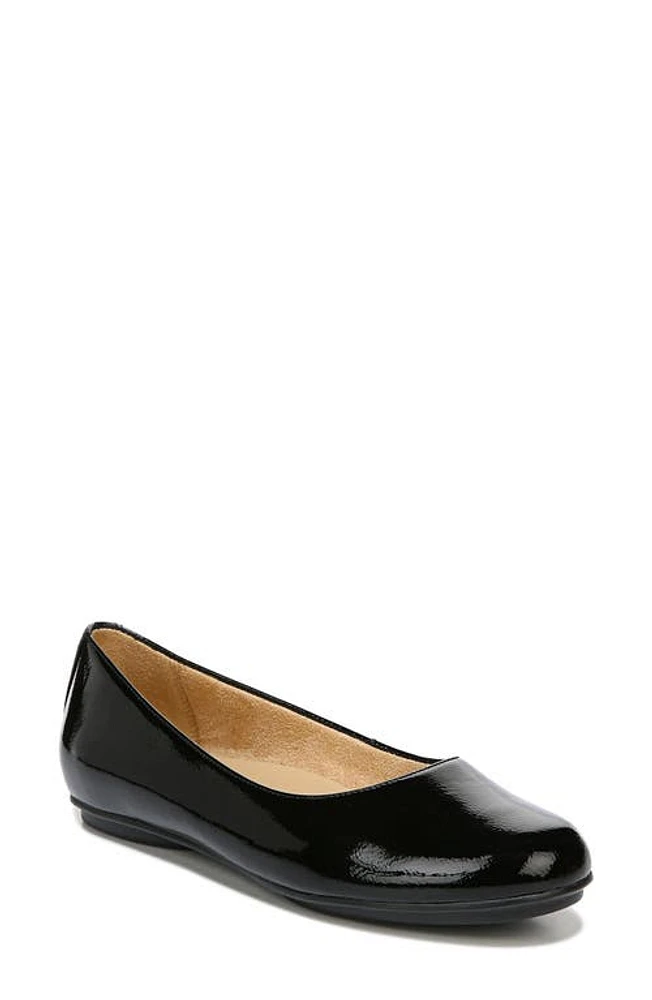 Naturalizer Maxwell Skimmer Flat Black Patent Leather at Nordstrom,