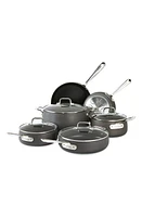 All-Clad Hard Anodized 10-Piece Nonstick Cookware Set in Grey at Nordstrom