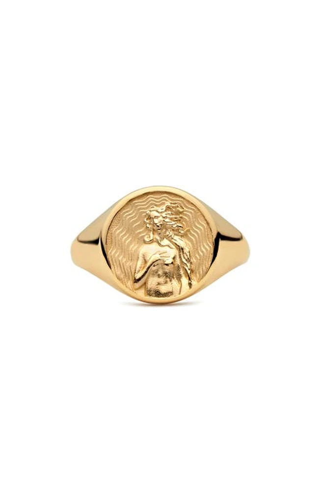 Awe Inspired Aphrodite Signet Ring in Gold Vermeil at Nordstrom, Size 8