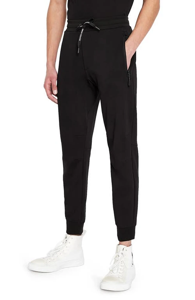 Armani Exchange Milano New York Sweatpants Solid Black at Nordstrom,