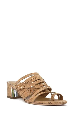 Donald Pliner Strappy Block Heel Sandal Natural at Nordstrom,