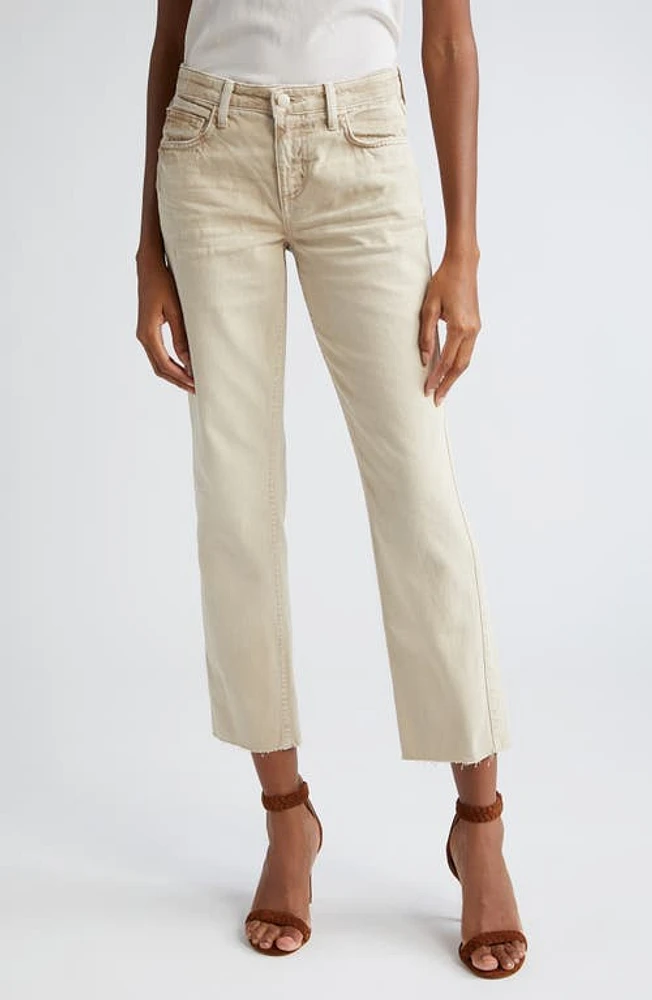 L'AGENCE Milana Stovepipe Ankle Straight Leg Jeans Sand Dune at Nordstrom,