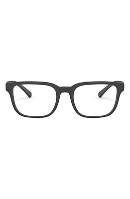 AX Armani Exchange 54mm Rectangular Optical Glasses in Matte Black/Demo Lens at Nordstrom