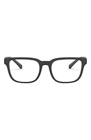 AX Armani Exchange 54mm Rectangular Optical Glasses in Matte Black/Demo Lens at Nordstrom