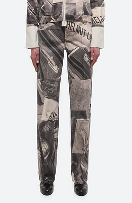 Helmut Lang Carpenter Jeans Black Multi at Nordstrom,