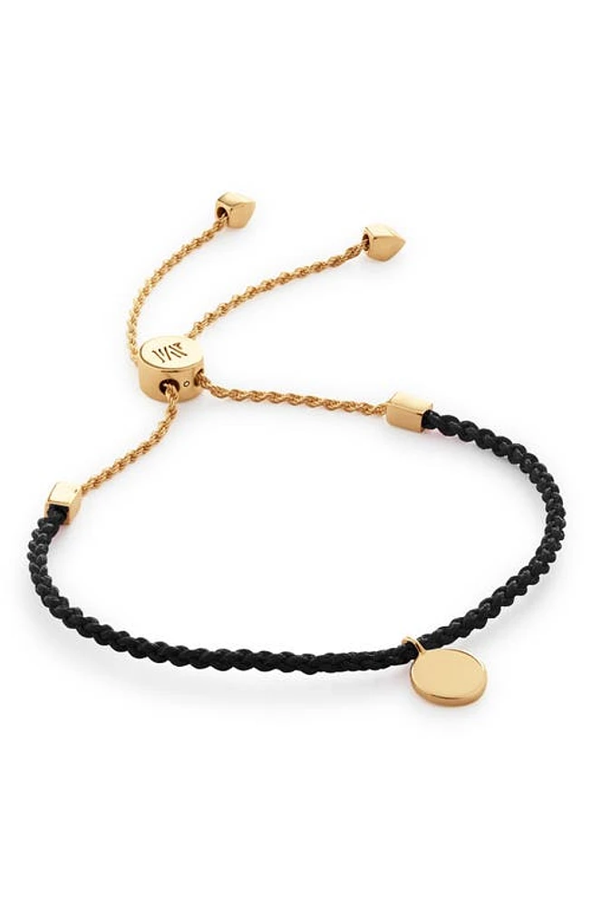 Monica Vinader Linear Disc Friendship Bracelet in 18K Gold Vermeil at Nordstrom