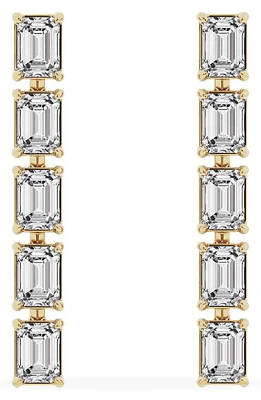 Jennifer Fisher 18K Gold Emerald Cut Lab Created Diamond Dangler Drop Earrings - 2.4 ctw in 18K Yellow Gold at Nordstrom