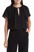 KOBI HALPERIN Lisa Keyhole Top in Black at Nordstrom, Size Small