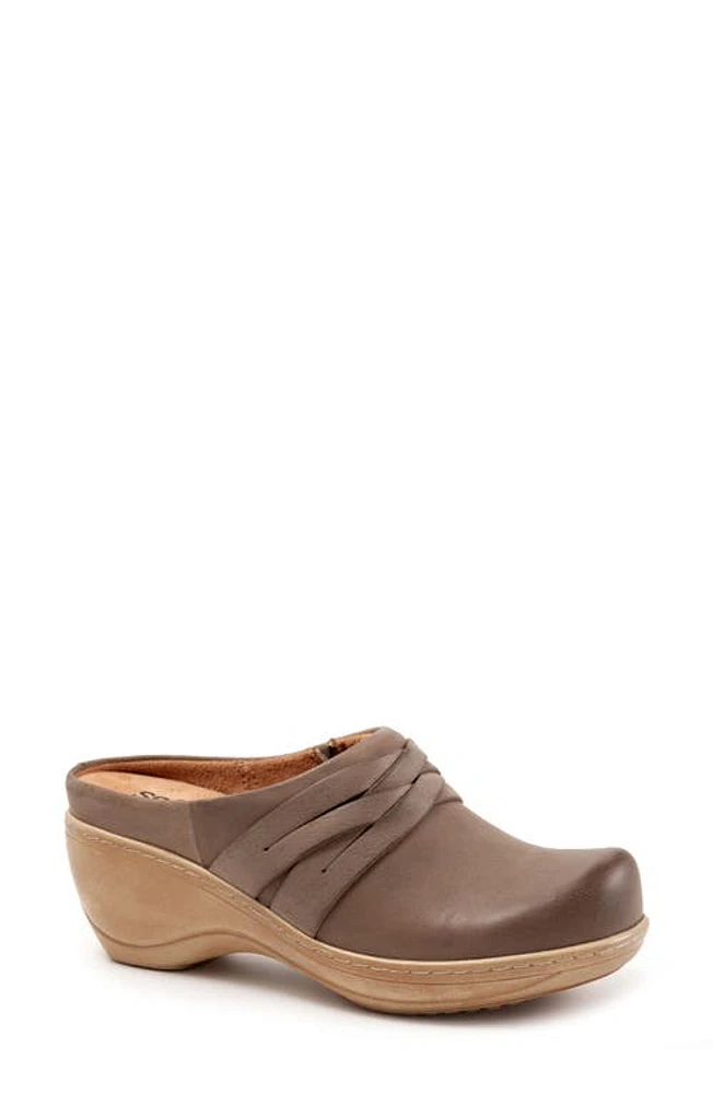 SoftWalk Mackay Clog Taupe Nubuck at Nordstrom,