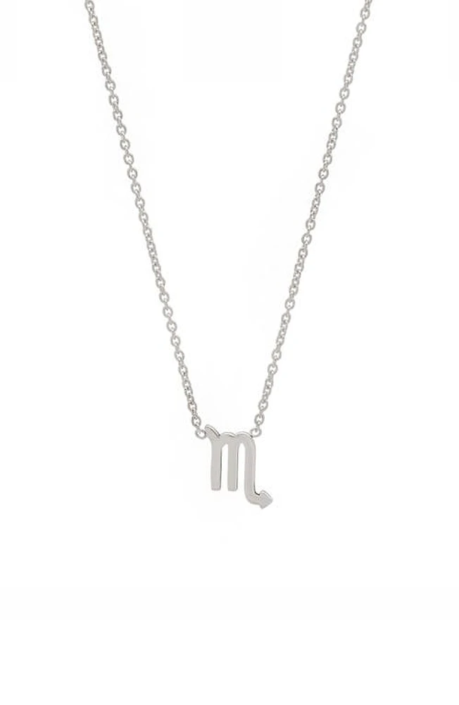 BYCHARI Zodiac Pendant Necklace in Scorpio at Nordstrom