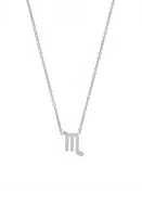 BYCHARI Zodiac Pendant Necklace in Scorpio at Nordstrom