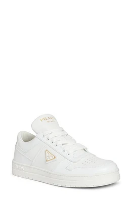 Prada Downtown Logo Low Top Sneaker Bianco at Nordstrom,