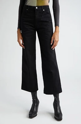 Eckhaus Latta Wide Leg Jeans Almost Black at Nordstrom,