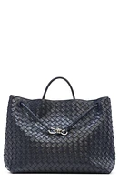 Bottega Veneta Large Andiamo Intrecciato Leather Shoulder Bag in Space/Vintage at Nordstrom